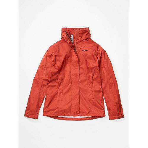 Marmot Rain Jacket Light Red NZ - PreCip Eco Jackets Womens NZ6804792